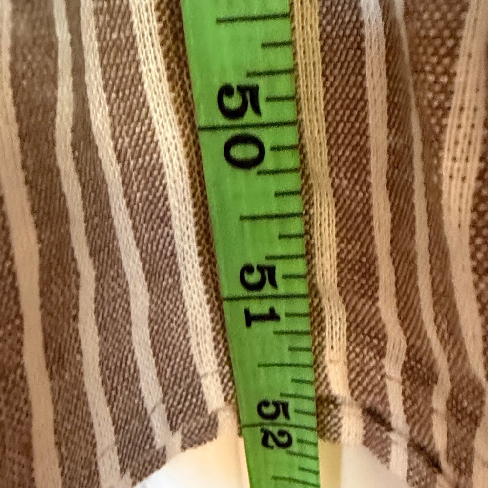Cynthia Rowley Beige and White Striped Tiered Maxi Dress - Picture 9 of 10